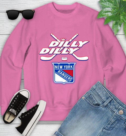NHL New York Rangers Dilly Dilly Hockey Sports Youth Sweatshirt 7
