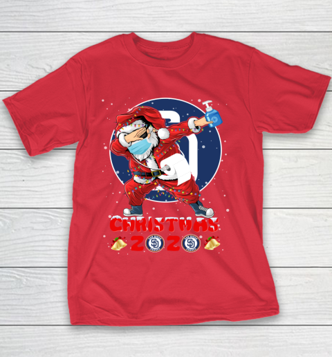 San Diego Padres Funny Santa Claus Dabbing Christmas 2020 MLB Youth T-Shirt 7