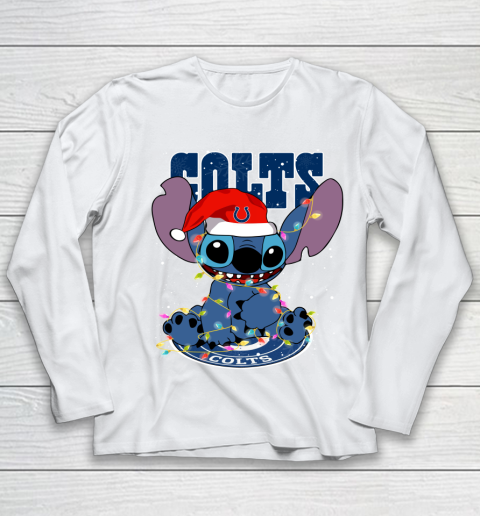 Indianapolis Colts NFL Football noel stitch Christmas Youth Long Sleeve