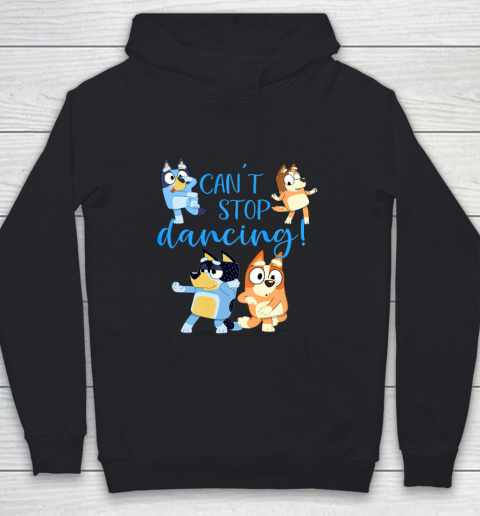 Bluey Dad Cant Stop Dancing For Father Day Youth Hoodie