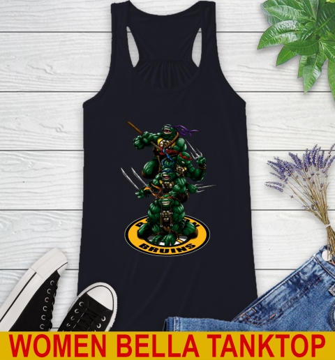 NHL Hockey Boston Bruins Teenage Mutant Ninja Turtles Shirt Racerback Tank 10