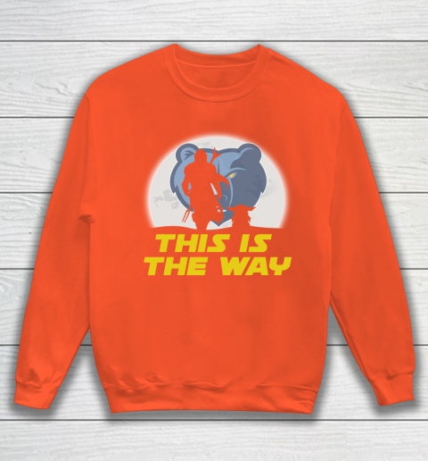 Memphis Grizzlies NBA Basketball Star Wars Yoda And Mandalorian This Is The Way Sweatshirt 3