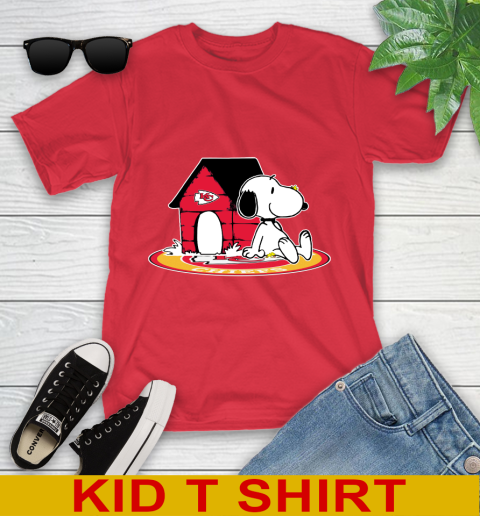 NFL Football Kansas City Chiefs Snoopy The Peanuts Movie Shirt Youth T-Shirt 10