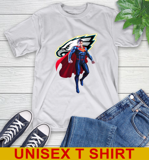 NFL Superman DC Sports Football Philadelphia Eagles T-Shirt 12
