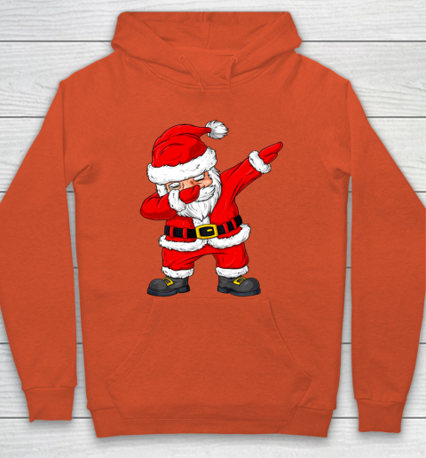 Christmas Dabbing Santa Claus Boys Girls Kids Xmas Dab Gift Hoodie Tee For Sports