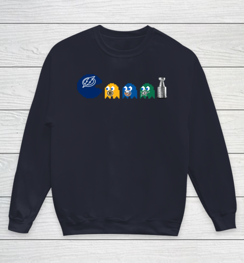 Tampa Bay Lightning x Pacman Create History For Stanley Cup Youth Sweatshirt 3