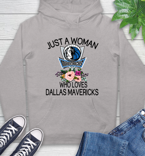 NBA Just A Woman Who Loves Dallas Mavericks Basketball Sports Hoodie 10
