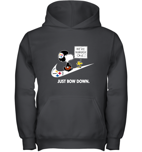 Pittsburgh Steelers Are Number One – Just Bow Down Snoopy Youth Hoodie