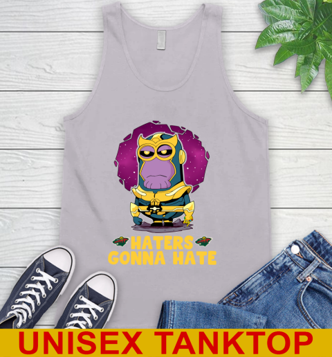 NHL Hockey Minnesota Wild Haters Gonna Hate Thanos Minion Marvel Shirt Tank Top - Image 5