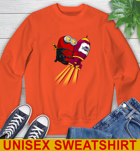 NBA Basketball Cleveland Cavaliers Deadpool Minion Marvel Shirt Sweatshirt 4 NBA Basketball Cleveland Cavaliers Deadpool Minion Marvel Shirt Sweatshirt - Image 4
