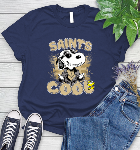 NFL Football New Orleans Saints Cool Snoopy Shirt Women's T-Shirt 12