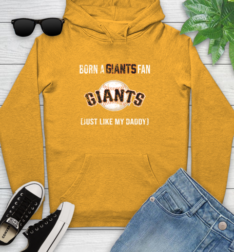 MLB Baseball San Francisco Giants Loyal Fan Just Like My Daddy Shirt Youth Hoodie 2