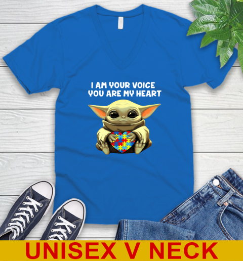I Am Your Voice You Are My Heart Baby Yoda Autism Awareness Shirt 51