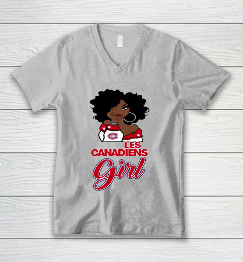 Montreal Canadiens Girl NHL V-Neck T-Shirt 4
