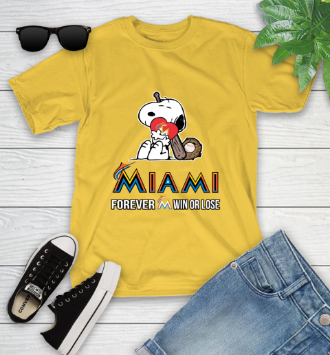 MLB The Peanuts Movie Snoopy Forever Win Or Lose Baseball Miami Marlins 110