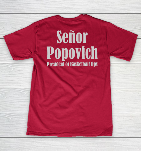 Coach Pop El Jefe (print on front and back) V-Neck T-Shirt 11