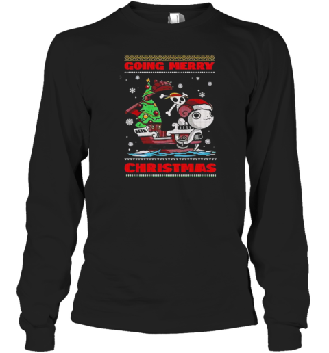 One Piece Going Merry ugly Christmas 2024 Long Sleeve T-Shirt