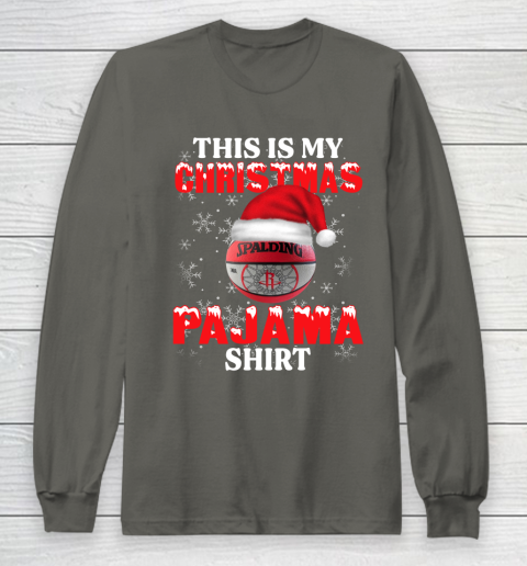 Houston Rockets This Is My Christmas Pajama Shirt NBA Long Sleeve T-Shirt 5