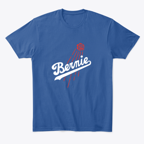 wf6l bernie sanders los angeles dodgers classic t shirt 2 front royal