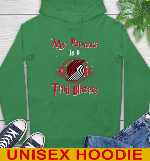 NBA Basketball Harry Potter My Patronus Is A Portland Trail Blazers Hoodie 8