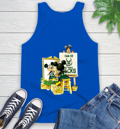 NBA Basketball Milwaukee Bucks Mickey Drawing Shirt 69