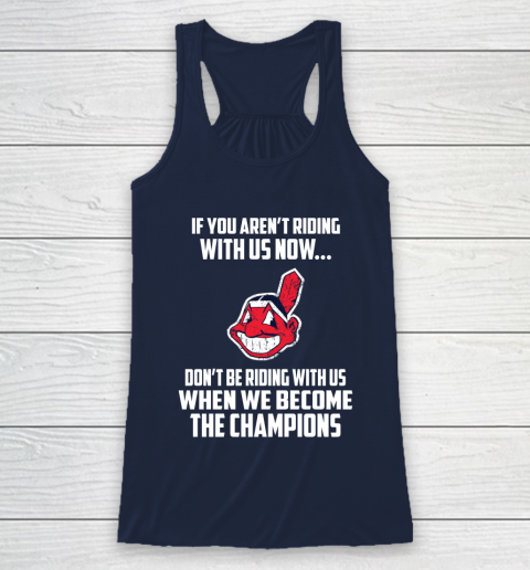 MLB Cleveland Indians Baseball We Become The Champions Racerback Tank 8