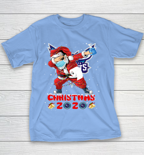 Charlotte Hornets Funny Santa Claus Dabbing Christmas 2020 NBA Youth T-Shirt 8