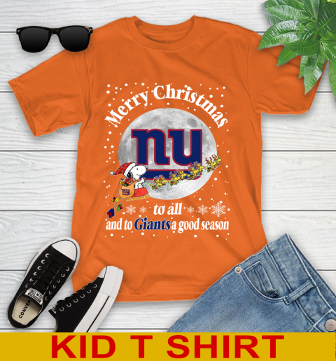 New York Giants Merry Christmas To All And To Giants A Good Season NFL Football Sports Youth T-Shirt 8