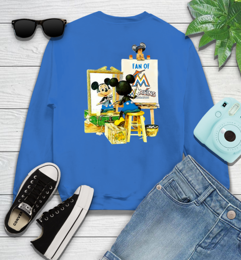 MLB Baseball Miami Marlins Mickey Drawing Shirt 34