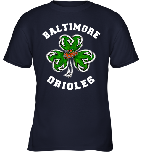 MLB Baltimore Orioles Three Leaf Clover St Patrick's Day Baseball Sports Tank  Top