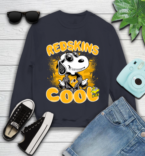 NFL Football Washington Redskins Cool Snoopy Shirt Youth Sweatshirt 2