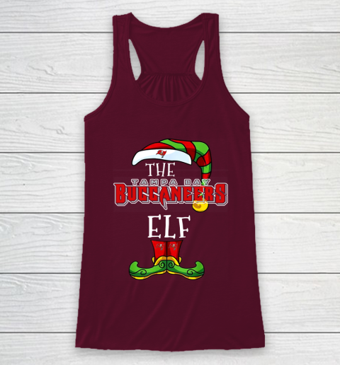 Tampa Bay Buccaneers Christmas ELF Funny NFL Racerback Tank 2