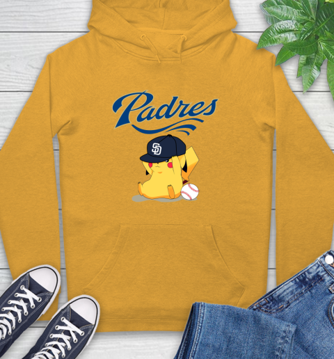 MLB Pikachu Baseball Sports San Diego Padres Hoodie 3