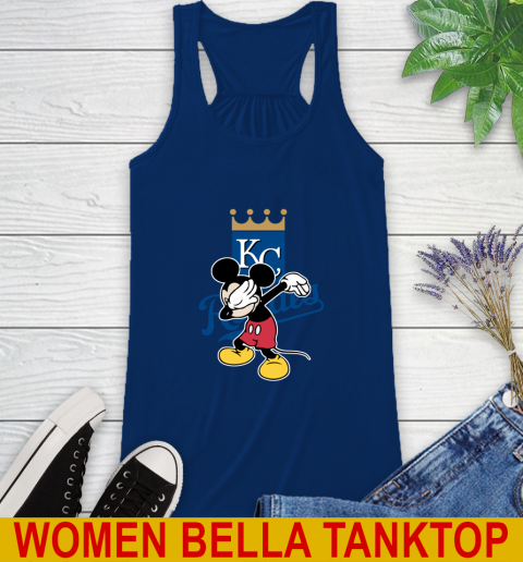 Kansas City Royals MLB Baseball Dabbing Mickey Disney Sports Racerback Tank 9