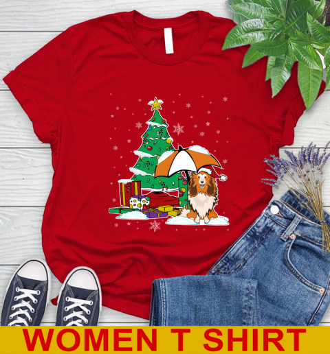 Sheltie Christmas Dog Lovers Shirts 236