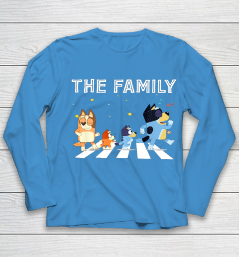The Heeler Family Bluey Dad Mom For Lover Youth Long Sleeve 5