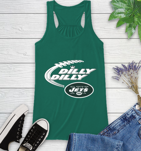 NFL New York Jets Dilly Dilly Football Sports Racerback Tank 7