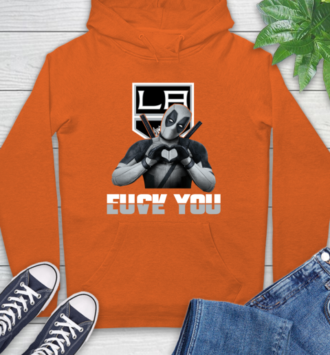 NHL Los Angeles Kings Deadpool Love You Fuck You Hockey Sports Hoodie 4