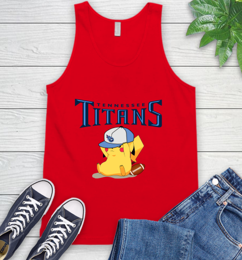 NFL Pikachu Football Tennessee Titans Tank Top 6