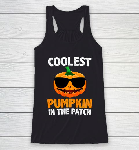 Coolest Pumpkin In The Patch Pumpkin Girls Racerback Tank