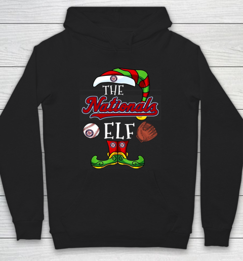 Washington Nationals Christmas ELF Funny MLB Hoodie