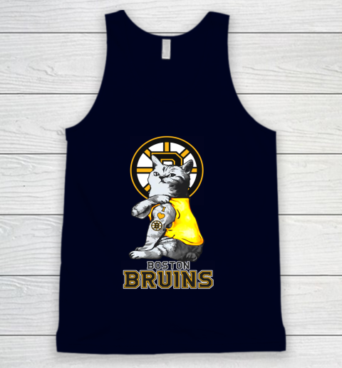 NHL My Cat Loves Boston Bruins Hockey Tank Top 2