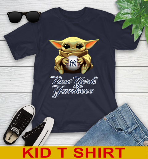 MLB Baseball New York Yankees Star Wars Baby Yoda Shirt 103
