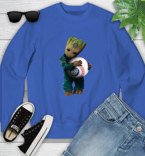 MLB Groot Guardians Of The Galaxy Baseball Sports San Diego Padres Youth Sweatshirt 8