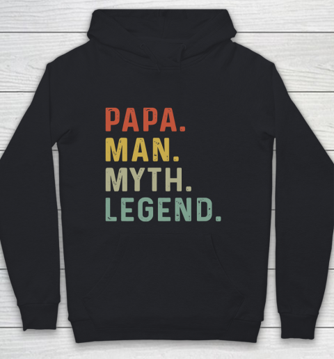 Father's Day Funny Gift Ideas Apparel  Mens Papa Man Myth Legend Daddy Father Gift T Shirt Youth Hoodie