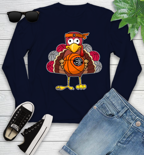 Toronto Raptors Turkey thanksgiving day Youth Long Sleeve 3