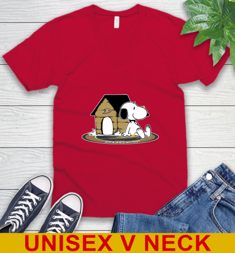 NHL Hockey Anaheim Ducks Snoopy The Peanuts Movie Shirt V-Neck T-Shirt 7
