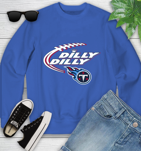 NFL Tennessee Titans Dilly Dilly Football Sports Youth Sweatshirt 8