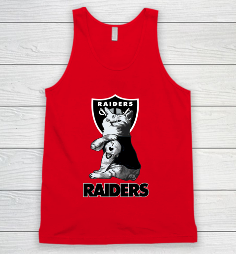 NFL Football My Cat Loves Oakland Raiders Tank Top 6 NFL Football My Cat Loves Oakland Raiders Tank Top - Image 6