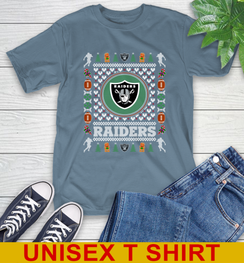 Oakland Raiders Merry Christmas NFL Football Loyal Fan T-Shirt 8